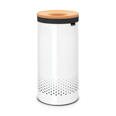 Brabantia Pyykkikori 35L, korkki kansi, White hinta ja tiedot | Kylpyhuoneen sisustus | hobbyhall.fi