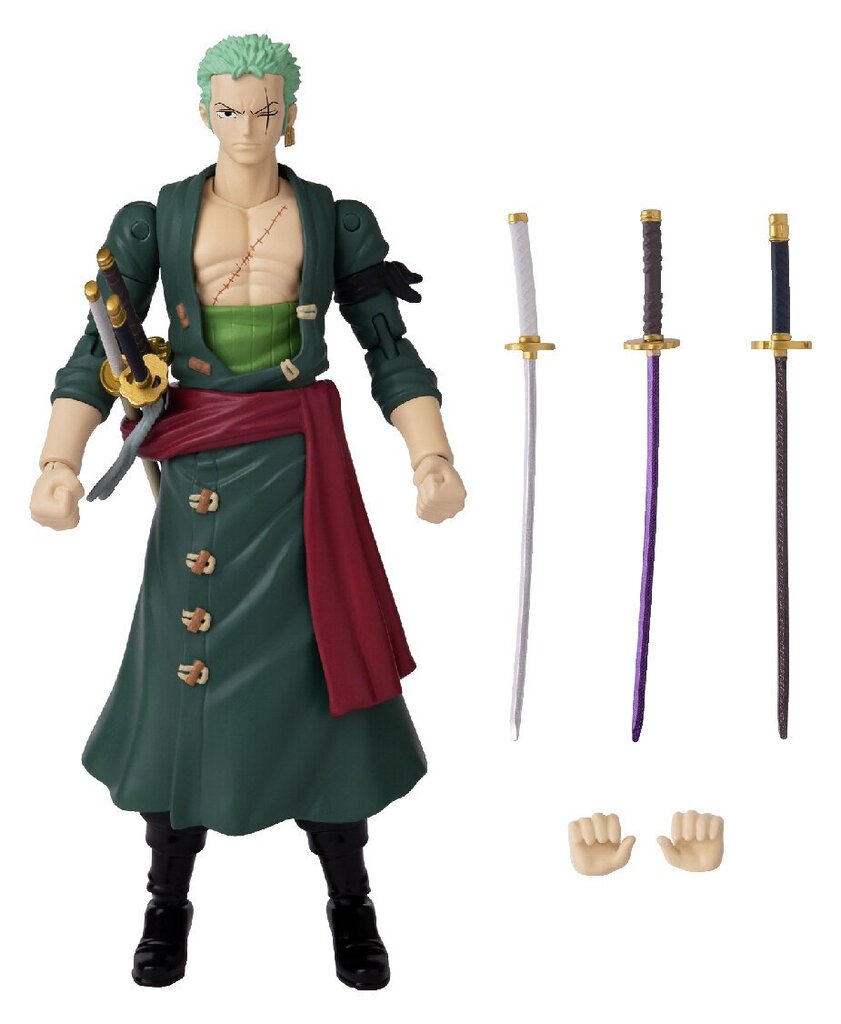 Anime Heroes One Piece Monkey Roronoa Zoro -hahmo 17cm hinta ja tiedot | Pelien oheistuotteet | hobbyhall.fi