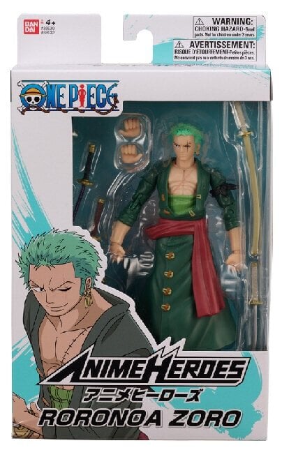 Anime Heroes One Piece Monkey Roronoa Zoro -hahmo 17cm hinta ja tiedot | Pelien oheistuotteet | hobbyhall.fi