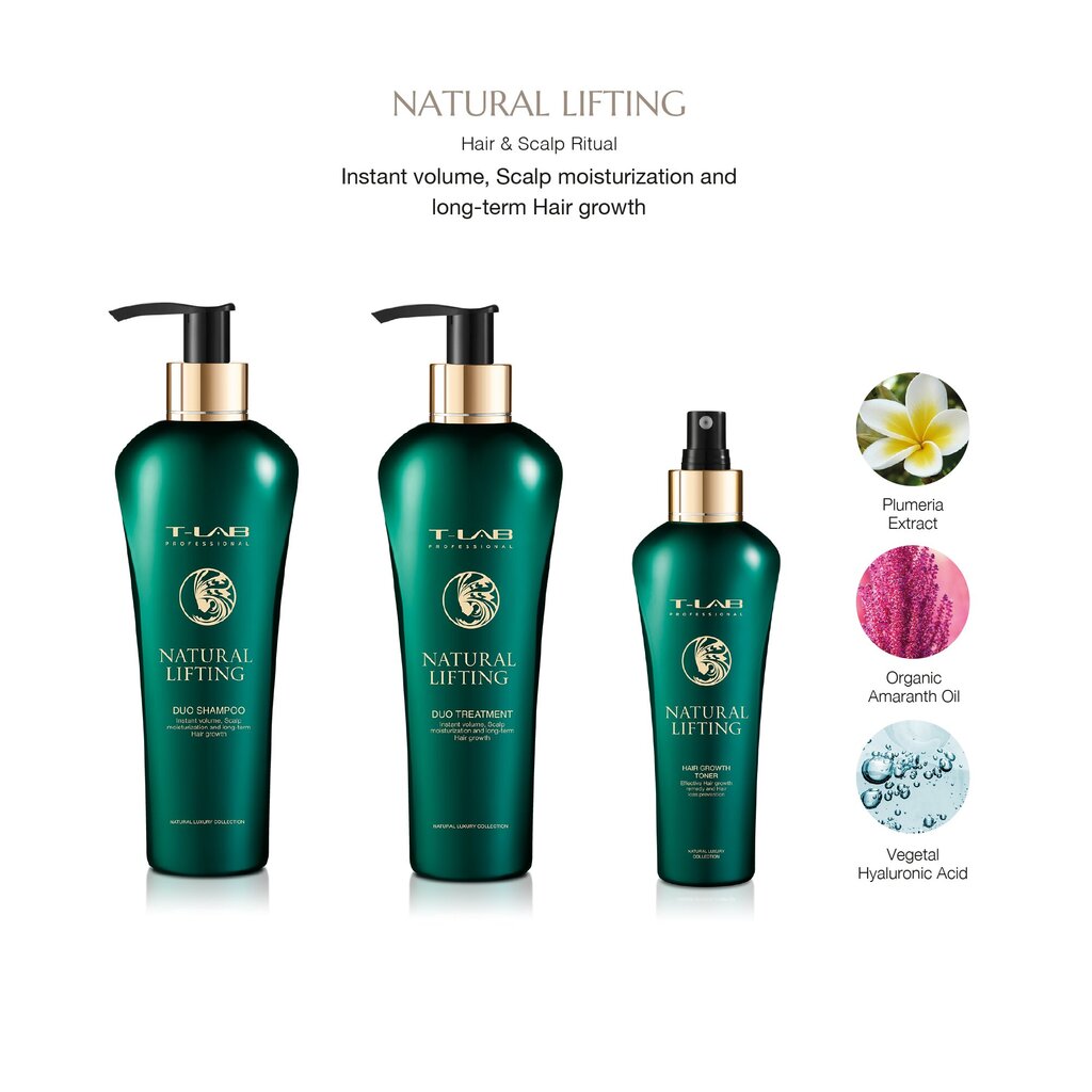 Volyymia antava hoitoaine-naamio T-LAB Professional Natural Lifting Conditioner-Mask 300ml hinta ja tiedot | Naamiot, öljyt ja seerumit | hobbyhall.fi