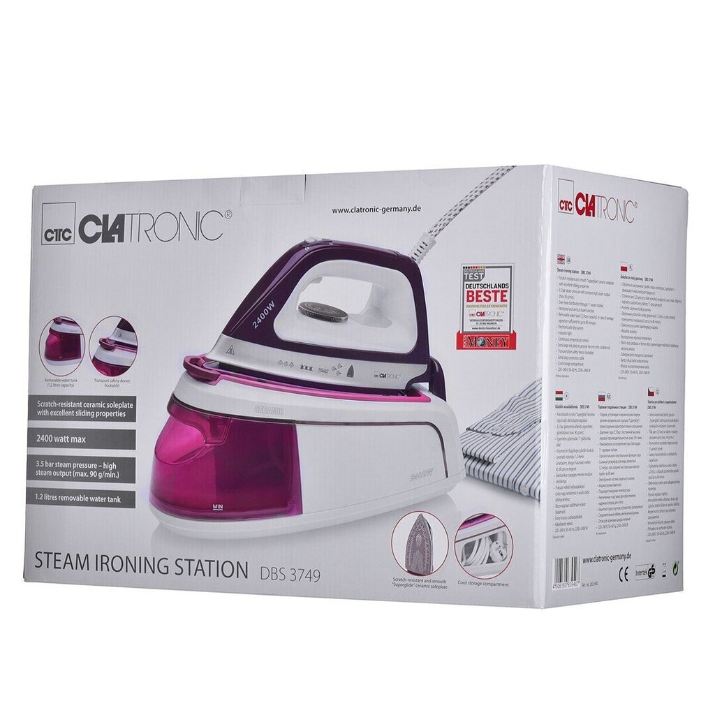 Clatronic DBS 3749 hinta ja tiedot | Silityskeskukset | hobbyhall.fi