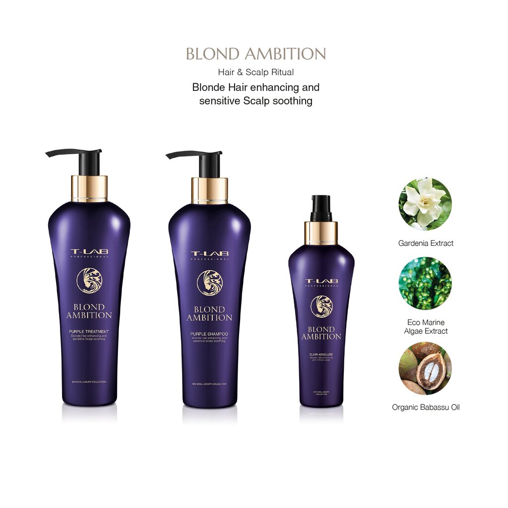 T-LAB Professional Blond Ambition Absolute Elixir 150 ml vaaleille hiuksille hinta ja tiedot | Naamiot, öljyt ja seerumit | hobbyhall.fi