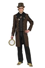 Naamiaisasu Steampunk-takki, ruskea hinta ja tiedot | Naamiaisasut | hobbyhall.fi