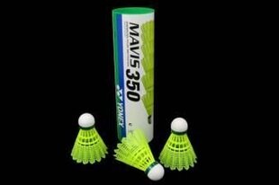 Yonex Mavis 350 -sulkapallot, 6 kpl / pakkaus, keltainen hinta ja tiedot | Sulkapallo | hobbyhall.fi