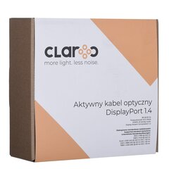 CLAROC CABLE DisplayPort 1.4 AOC, 8K, 15m, CLAROC-DP-14-15M hinta ja tiedot | Claroc Kodinkoneet ja kodinelektroniikka | hobbyhall.fi