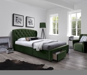 Halmar Sabrina -sänky, 160 x 200 cm, vihreä hinta ja tiedot | Sängyt | hobbyhall.fi