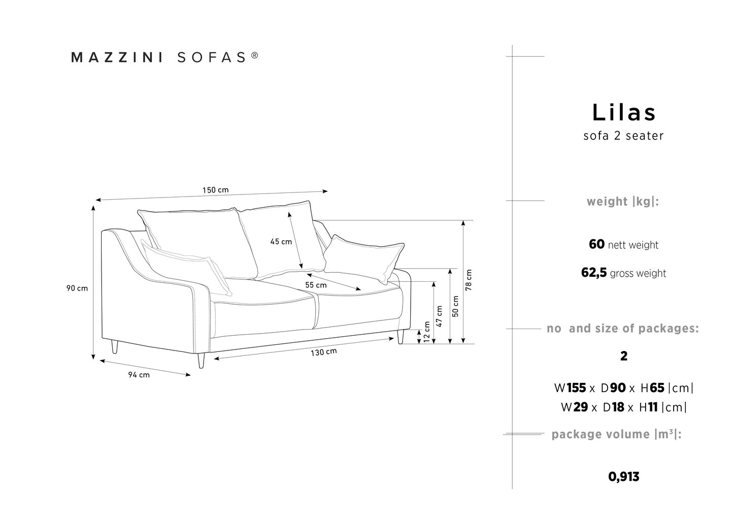 Kahden istuttava samettisohva Mazzini Sofas Lilas, beige hinta ja tiedot | Sohvat ja vuodesohvat | hobbyhall.fi