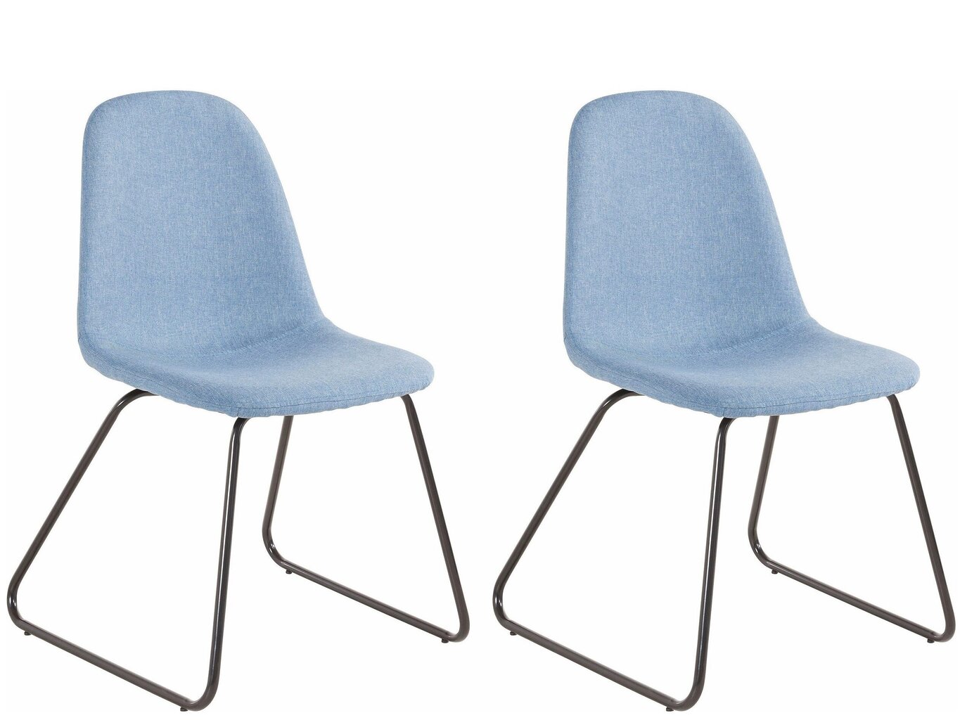 2 tuolin setti Notio Living Colombo, sininen hinta ja tiedot | Ruokapöydän tuolit | hobbyhall.fi