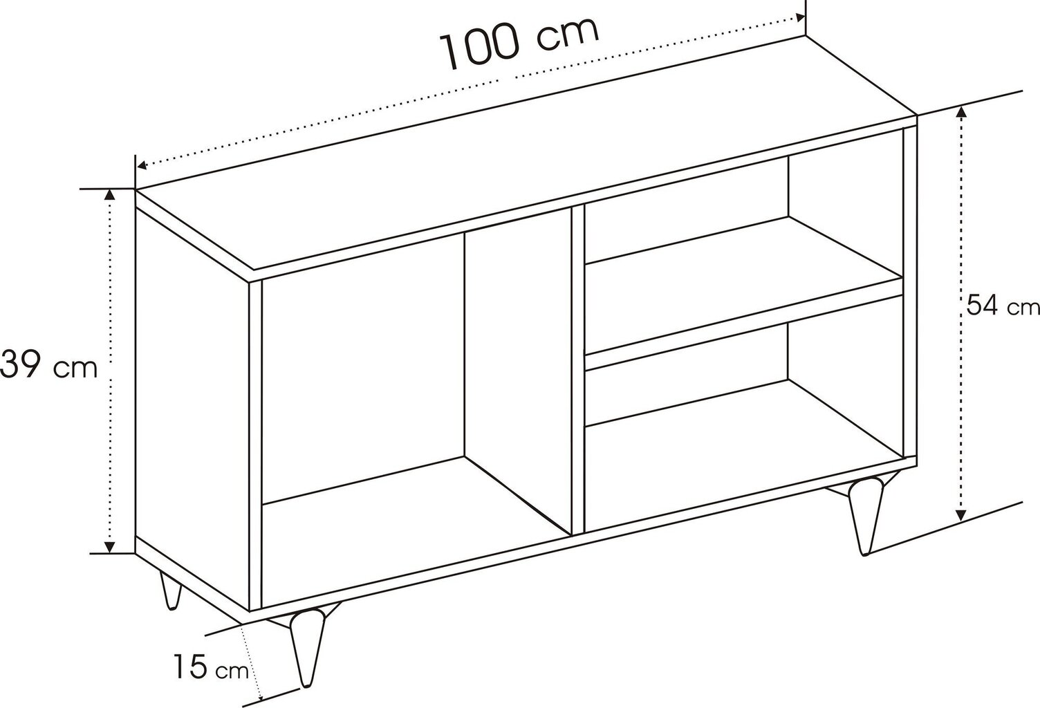 TV-taso Kalune Design Zisino, valkoinen hinta ja tiedot | TV-tasot | hobbyhall.fi