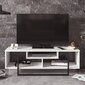 TV-taso Kalune Design Asal 120 cm, valkoinen/musta hinta ja tiedot | TV-tasot | hobbyhall.fi