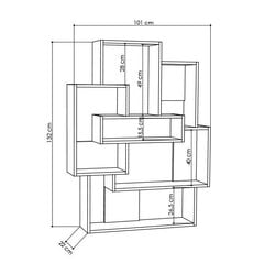 Vapaasti seisova hylly Kalune Design Barce, vaaleanruskea/harmaa hinta ja tiedot | Hyllyt | hobbyhall.fi