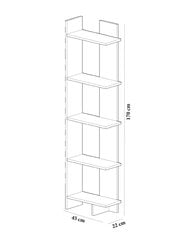 Vapaasti seisova hylly Kalune Design Als, valkoinen hinta ja tiedot | Hyllyt | hobbyhall.fi