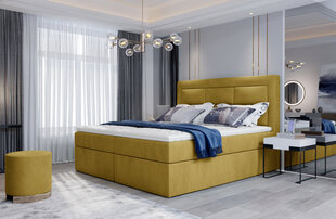 Sänky NORE Vivre 15, 160x200cm, keltainen hinta ja tiedot | Sängyt | hobbyhall.fi