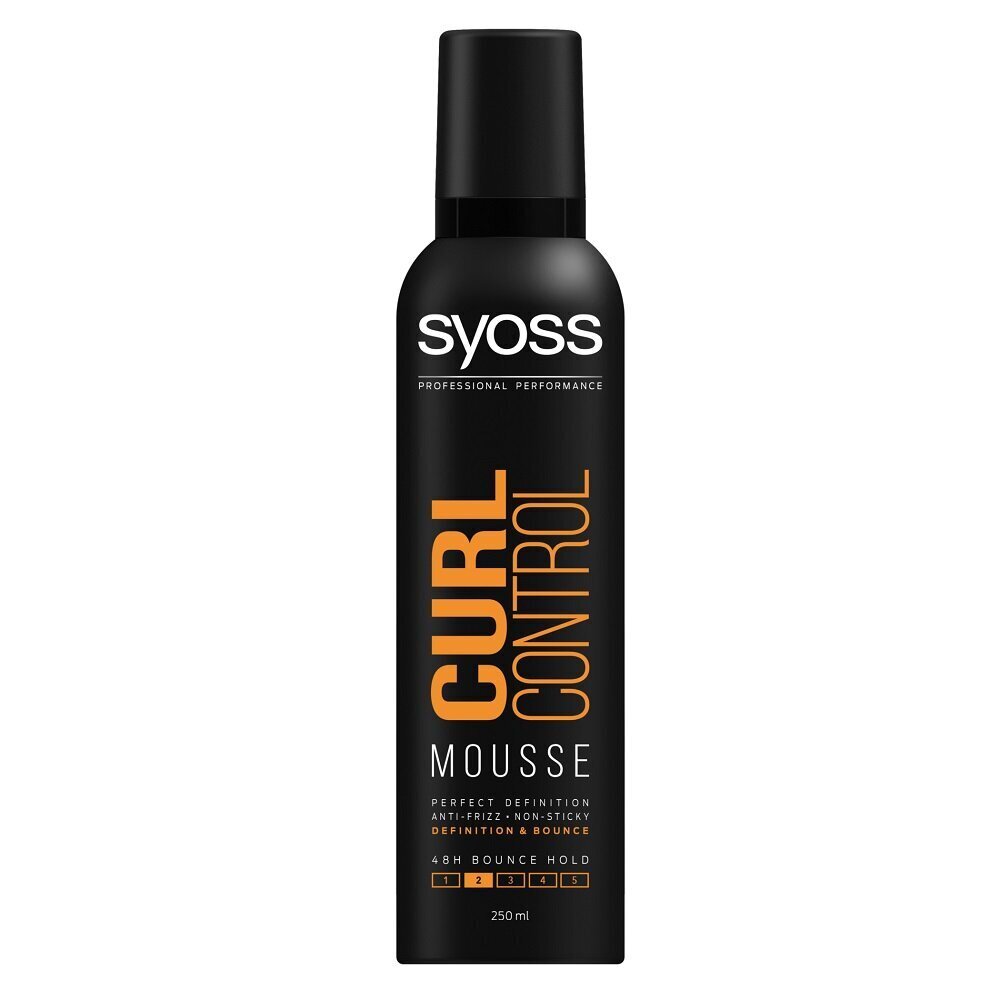 Muotovaahto kiharille hiuksille Syoss Curl Control Mousse, 250ml hinta ja tiedot | Kampaamotuotteet | hobbyhall.fi