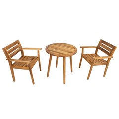Puutarhakalustesarja FLORIAN pöytä ja 2 tuolia hinta ja tiedot | Puutarhakalusteet | hobbyhall.fi