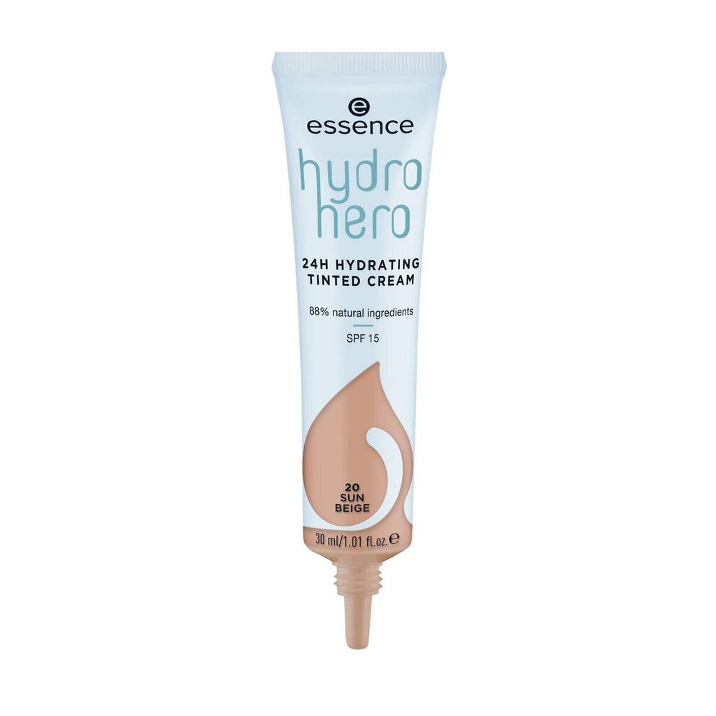 Värillinen kosteusvoide Essence Hydro Hero 20-sun beige SPF15, 30 ml hinta ja tiedot | Meikkivoiteet ja puuterit | hobbyhall.fi