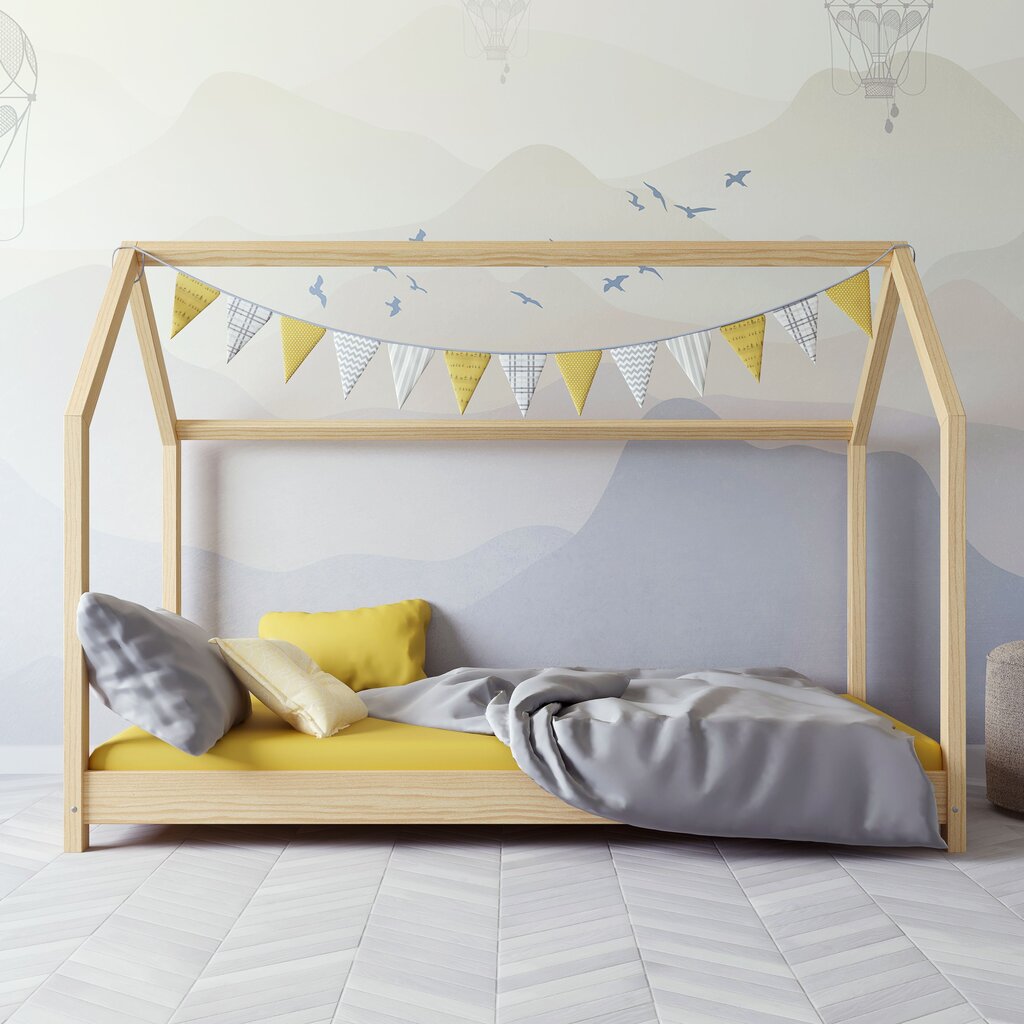 Lasten sänky Kocot Kids Bella, 80x160 cm, puun värinen hinta ja tiedot | Lastensängyt | hobbyhall.fi