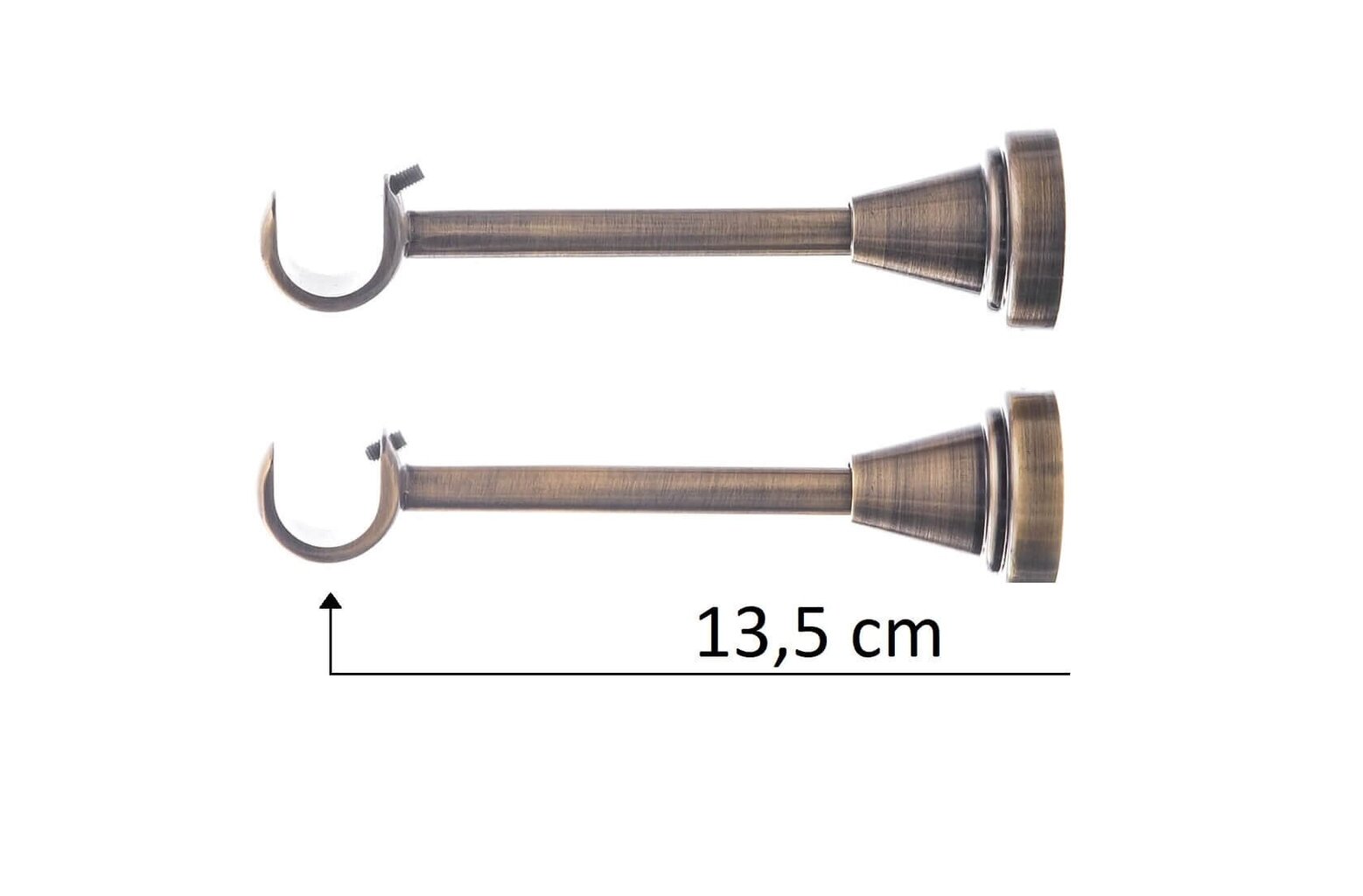 Single metal curtain rod 16 mm ELIZA, 360 cm, antique hinta ja tiedot | Verhotangot | hobbyhall.fi