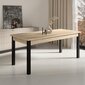 Pöytä ADRK Furniture 81 Rodos, ruskea/musta hinta ja tiedot | Ruokapöydät | hobbyhall.fi