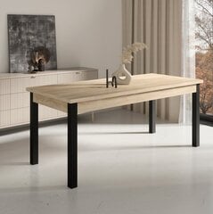 Pöytä ADRK Furniture 82 Rodos, ruskea/musta hinta ja tiedot | Ruokapöydät | hobbyhall.fi