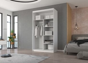 Kaappi ADRK Furniture Esti 120, valkoinen hinta ja tiedot | Kaapit | hobbyhall.fi