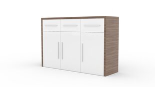 Lipasto ADRK Furniture Marden, valkoinen/ruskea hinta ja tiedot | Lipastot | hobbyhall.fi