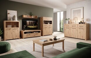TV-taso ADRK Furniture Janez, ruskea hinta ja tiedot | TV-tasot | hobbyhall.fi