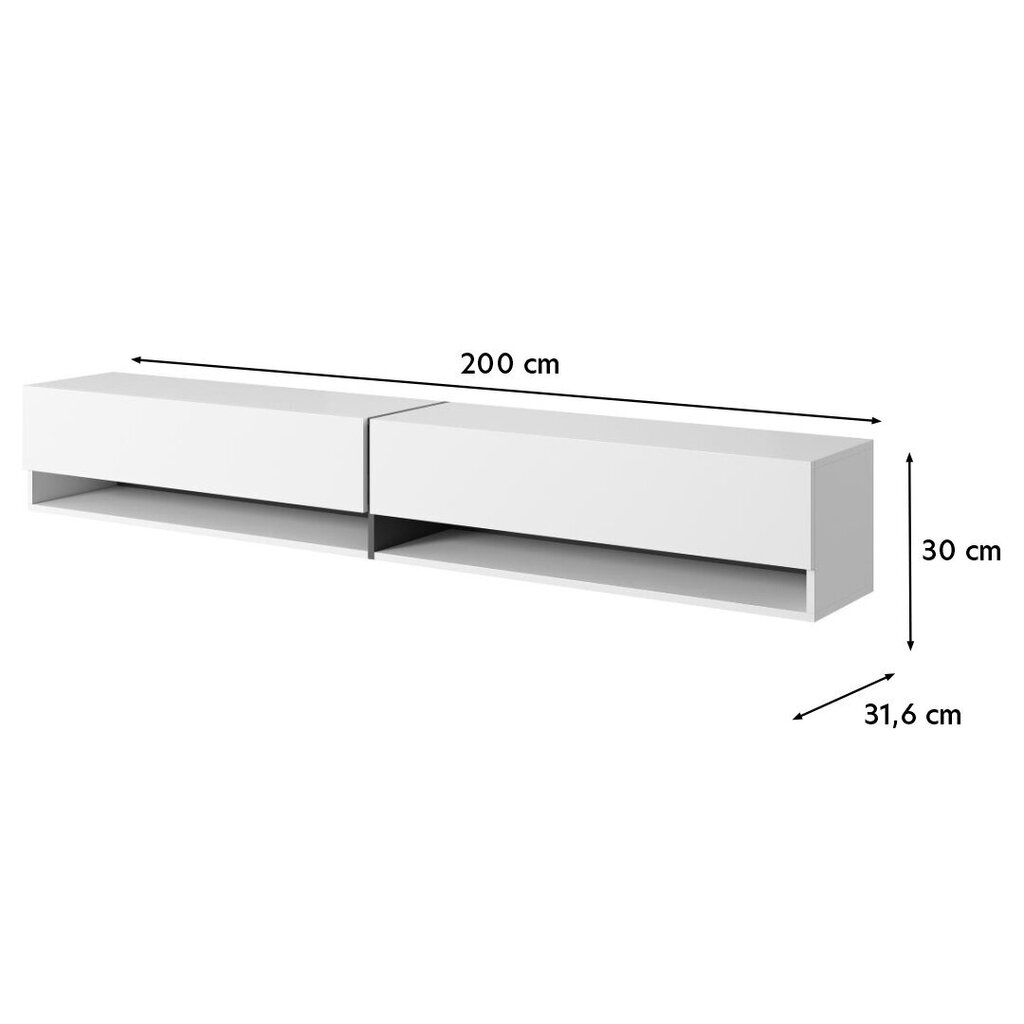 TV-taso Selsey Mirrgo 200, valkoinen hinta ja tiedot | TV-tasot | hobbyhall.fi