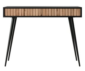Sivupöytä Selsey Bello 104, väri musta/ruskea/kulta hinta ja tiedot | Sivupöydät | hobbyhall.fi