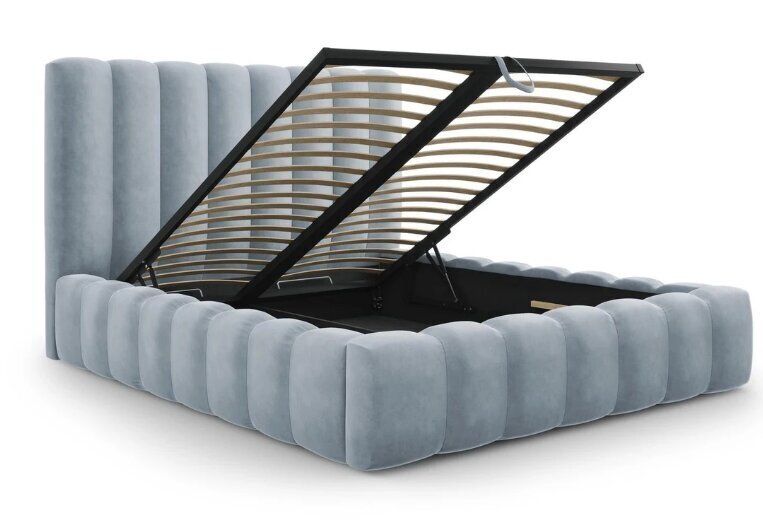 Sänky ja liinavaatelaatikko Kelp, 230x165x125 cm, vaaleansininen hinta ja tiedot | Sängyt | hobbyhall.fi