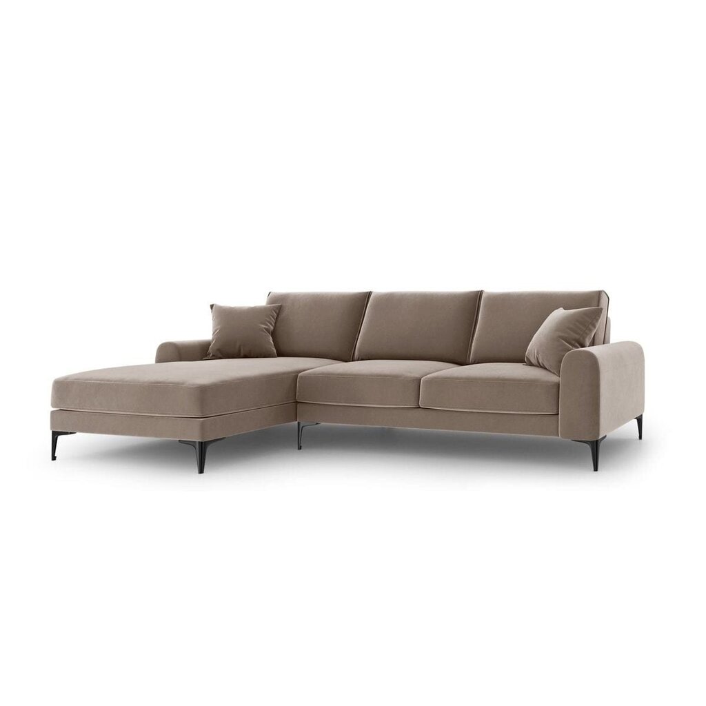 Viiden istuttava sohva Velvet Larnite, 254x182x90 cm, ruskea hinta ja tiedot | Kulmasohvat ja divaanisohvat | hobbyhall.fi