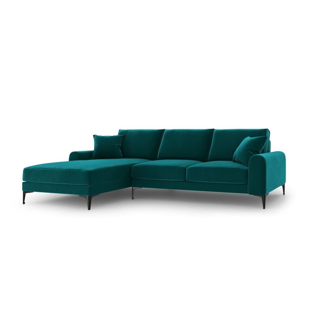 Velvet Larnite viisipaikkainen sohva, 254x182x90 cm, tummanvihreä hinta ja tiedot | Kulmasohvat ja divaanisohvat | hobbyhall.fi