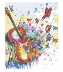 Maalaus numeroiden mukaan "Perhosia viulusta" 40x50 hinta ja tiedot | Maalaa numeroiden mukaan | hobbyhall.fi
