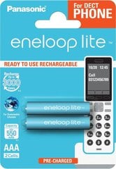 Panasonic eneloop akku lite AAA 550 Dect 2BP hinta ja tiedot | Kameran akut | hobbyhall.fi