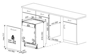 Beko Astianpesukone DIN34320 hinta ja tiedot | Astianpesukoneet | hobbyhall.fi