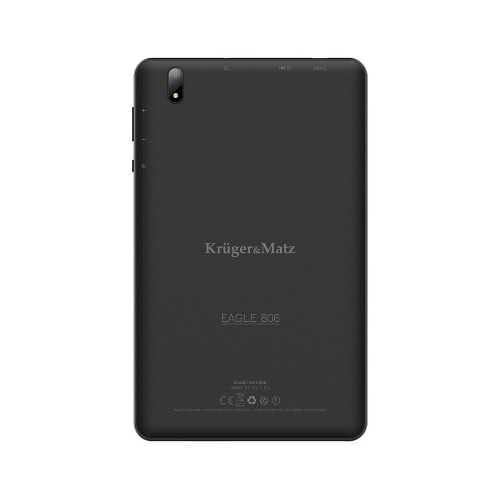 Krüger&Matz KM0806 tablet 4G LTE 32GB 20,3 cm (8") Cortex 3 GB Wi-Fi 5 (802.11ac) Android 12 musta hinta ja tiedot | Tabletit | hobbyhall.fi