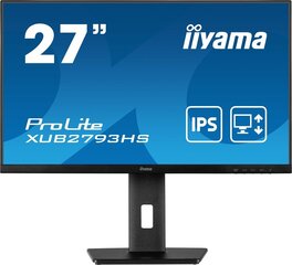 iiyama XUB2793HS-B5, LED-näyttö hinta ja tiedot | Näytöt | hobbyhall.fi