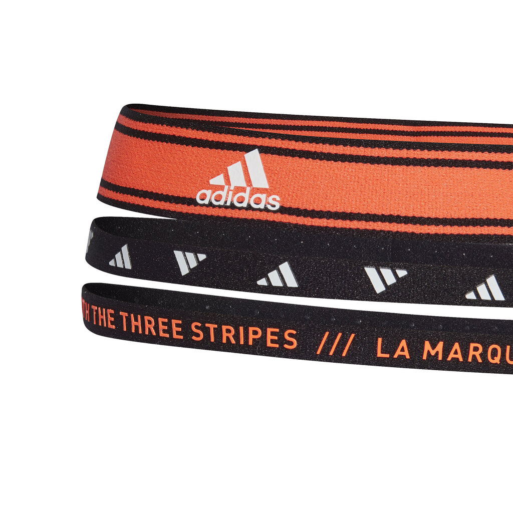 Adidas Päänauhat 3Pp Headban New Orange Black hinta ja tiedot | Miesten hatut, huivit ja käsineet | hobbyhall.fi