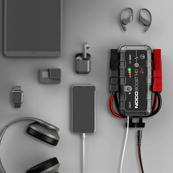 NOCO GB70 Boost 12V 2000A Jump Starter -käynnistinlaite integroidulla 12V/USB-akulla hinta ja tiedot | Auton akkulaturit | hobbyhall.fi