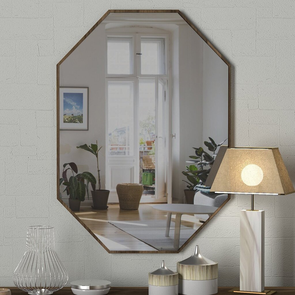 Kalune Design Lost -peili, 45 x 70 cm, ruskea hinta ja tiedot | Peilit | hobbyhall.fi