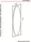 Kalune Design Luppi -peili, 39 x 151 cm, musta / ruskea hinta ja tiedot | Peilit | hobbyhall.fi