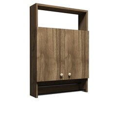 Kalune Design Ela -kylpyhuonekaappi, 60 x 87 x 15 cm, ruskea hinta ja tiedot | Kylpyhuonekaapit | hobbyhall.fi