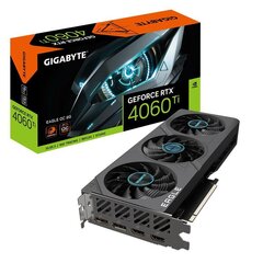 Gigabyte Grafiikkakortti GeForce RTX 4060 Ti Eagle OC 8GB GDDR6X 128bit hinta ja tiedot | Näytönohjaimet | hobbyhall.fi