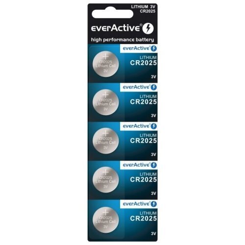 everActive CR2025-5BB Blister Pack 5kpl hinta ja tiedot | Kameran akut | hobbyhall.fi