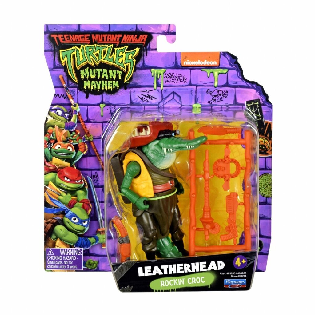 Figuuri TMNT Teenage Mutant Ninja Turtles Leatherhead 83294 hinta ja tiedot | Poikien lelut | hobbyhall.fi