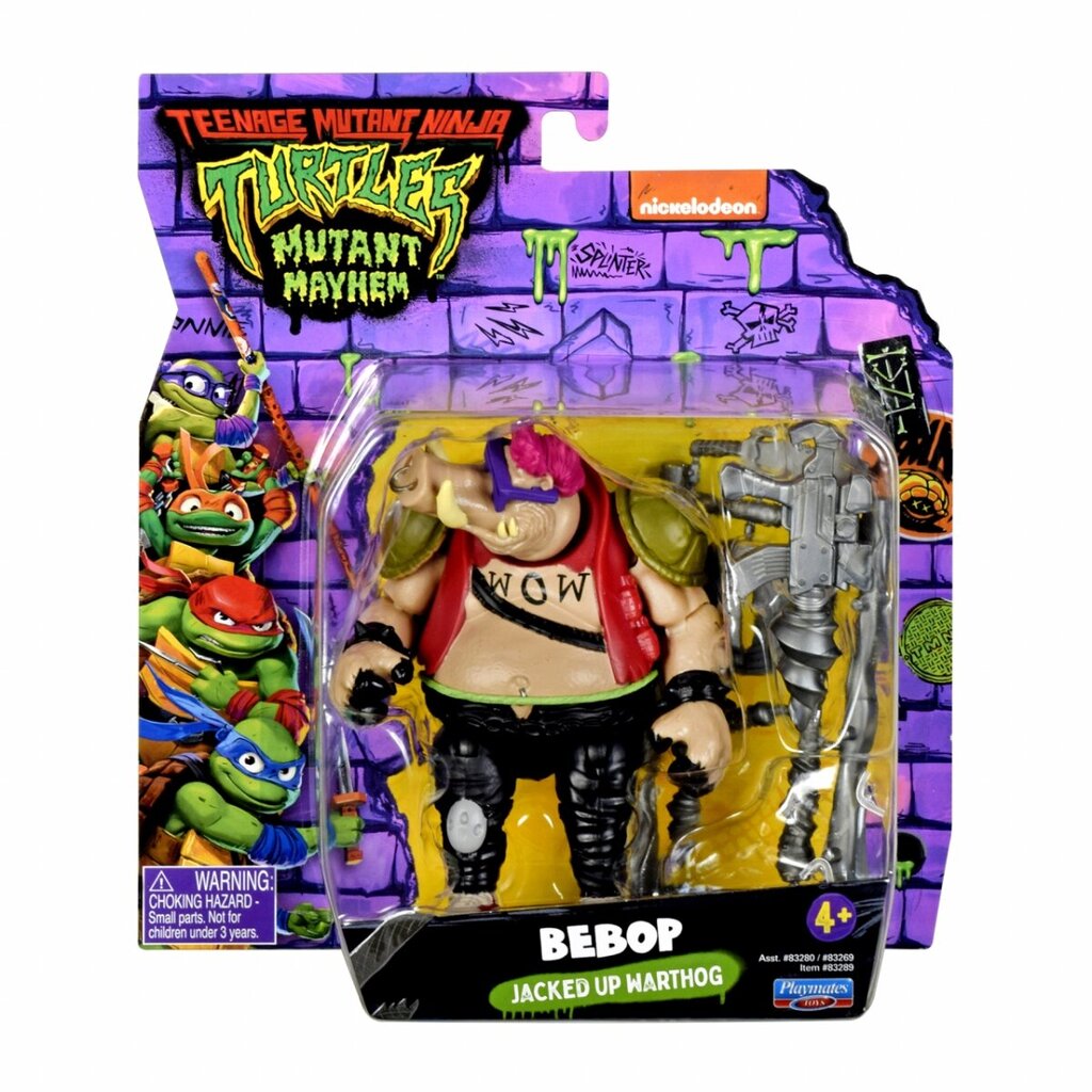 Figuuri TMNT Teenage Mutant Ninja Turtles Bebop 83289 hinta ja tiedot | Poikien lelut | hobbyhall.fi