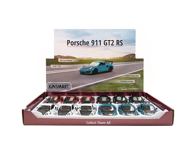 Automalli Kinsmart Porsche 911 GT2 RS hinta ja tiedot | Poikien lelut | hobbyhall.fi