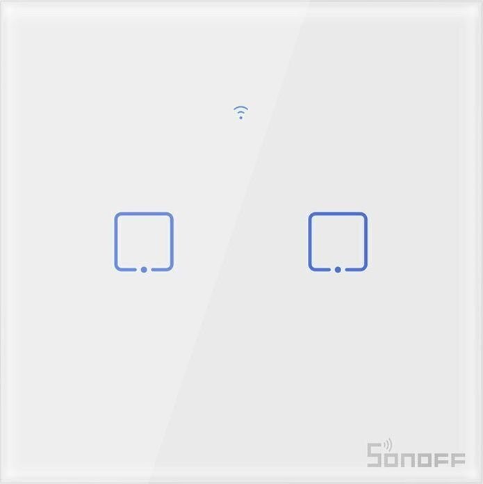 Sonoff Smart Switch WiFi + RF 433 Sonoff T1 EU TX (2-kanavainen) hinta ja tiedot | Kytkimet ja pistorasiat | hobbyhall.fi