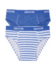 Gulliver, 2 kpl. sinisen värinen lasten alusvaatteiden setti hinta ja tiedot | Poikien alusvaatteet | hobbyhall.fi