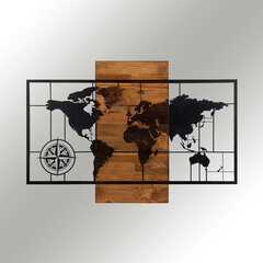 Seinäkoriste World Map, 1 kpl hinta ja tiedot | Sisustustuotteet | hobbyhall.fi